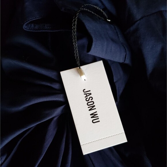 Jason Wu Cutout Cotton/Spandex Poplin Long Sleeve Mini Dress - Picture 15 of 16